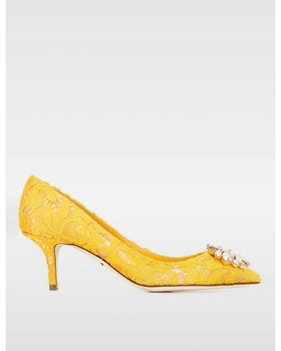 Dolce & Gabbana High Heel Shoes - Yellow