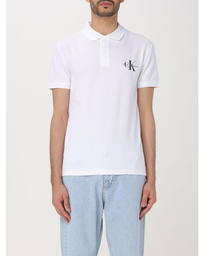Ck Jeans Polo Shirt - White
