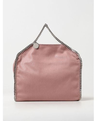 Stella McCartney Falabella Bag In Cracklè Synthetic Leather - Pink
