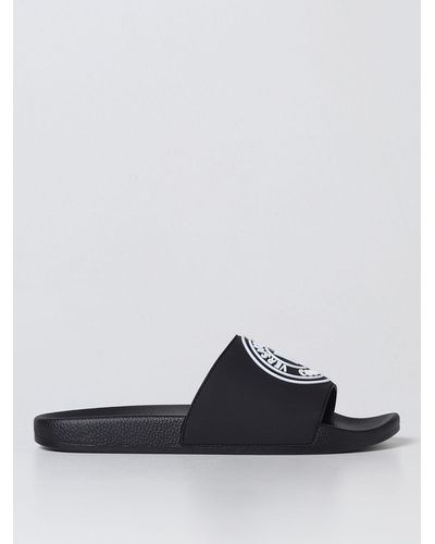 Versace Jeans Couture Slides In Rubber - White