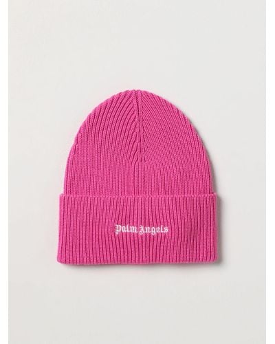 Palm Angels Hat In Wool Blend - Pink