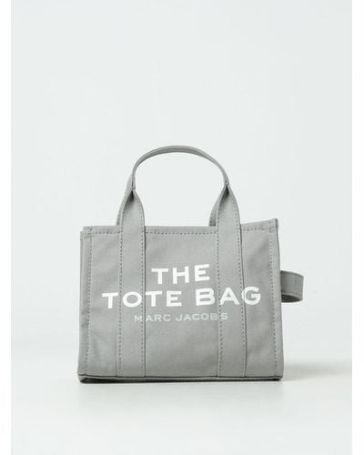 Marc Jacobs Borsa The Small Tote Bag in canvas - Grigio