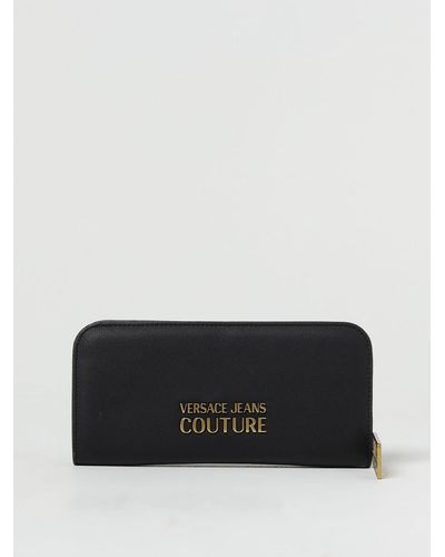 Versace Jeans Couture Portafoglio in pelle sintetica con logo - Nero
