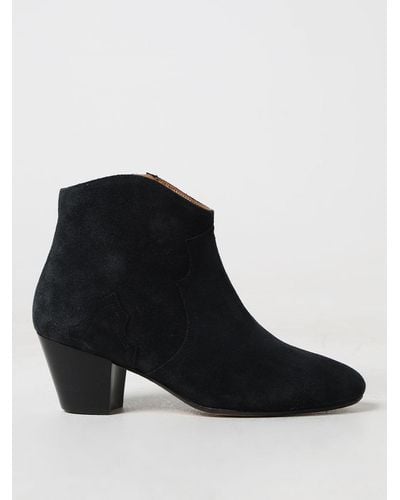 Isabel Marant Flat Ankle Boots - Black