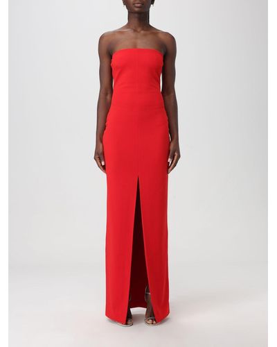 Solace London Long Dress - Red