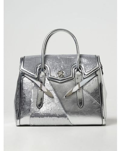 Secret Pon-pon Handbag - Grey