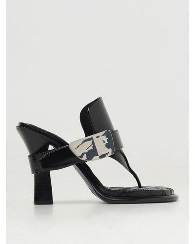 Burberry Heeled Sandals - Black