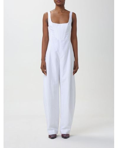 Stella McCartney Tuta in misto cotone - Bianco