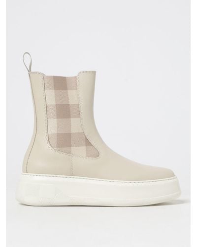 Woolrich Flat Ankle Boots - Natural