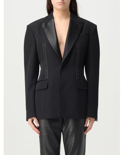 DSquared² Blazer In Wool And Silk - Black