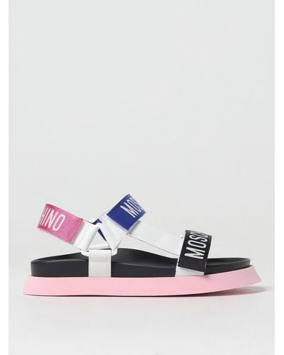Moschino Flat Sandals - Pink