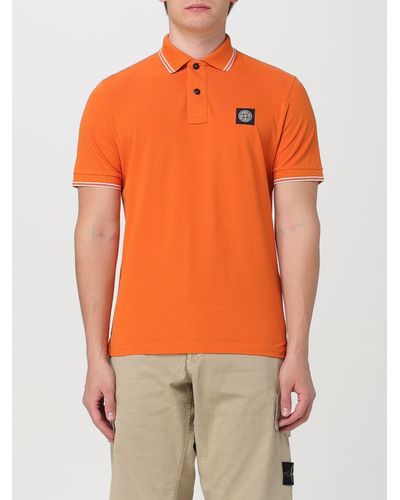 Stone Island Polo Shirt - Orange