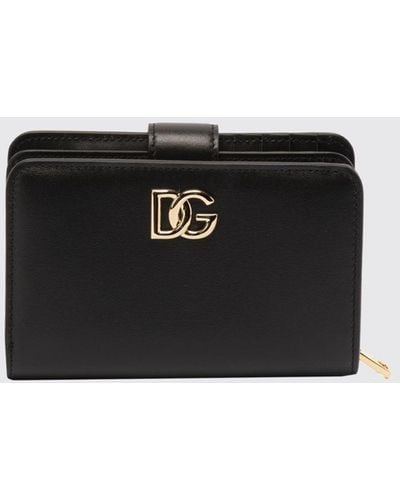 Dolce & Gabbana Bi-fold Portemonnaie mit Logo - Schwarz