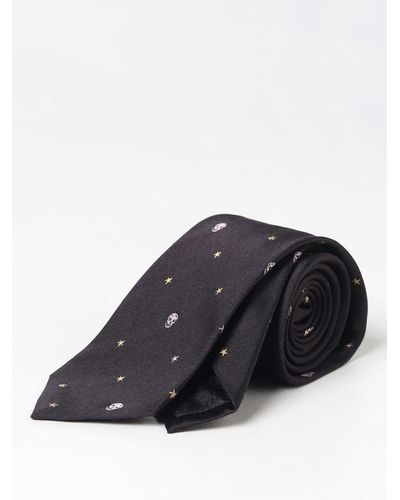 Alexander McQueen Cravate - Noir
