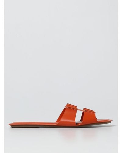 Rodo Flat Sandals - Orange