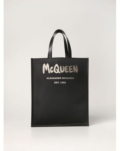Alexander McQueen Tech-fabric Bag - Black