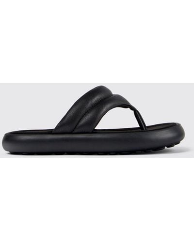 Camper Flat Sandals - Black