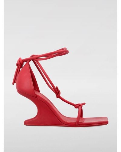 Rick Owens Flat Shoes - Red