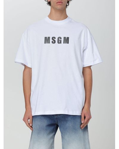 MSGM T-shirt con logo stampato - Bianco
