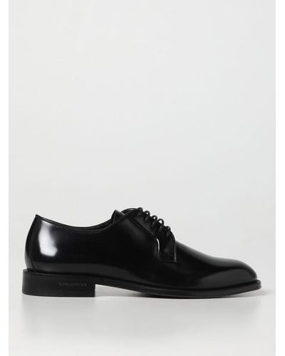 DSquared² Derby Shoes In Leather - Black