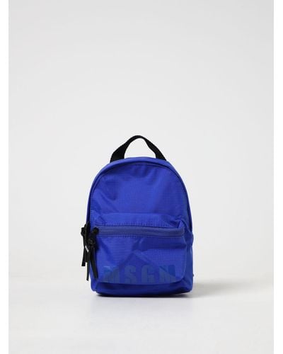 MSGM Backpack In Nylon - Blue