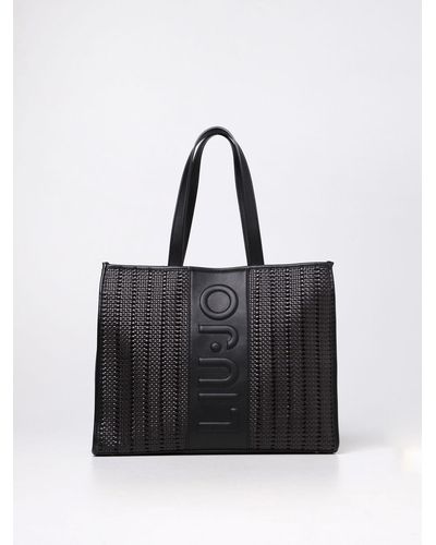 Liu Jo Tote Bag In Synthetic Leather - Black