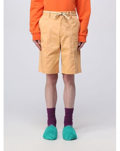 Marni Shorts In Cotton - Orange