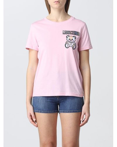Moschino T-shirt Teddy Bear in cotone - Bianco