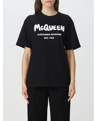 Alexander McQueen Cotton T-shirt - Black