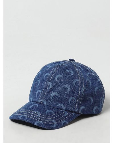 Marine Serre Hat - Blue