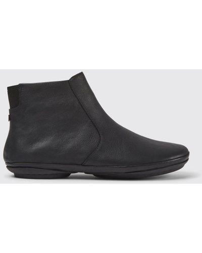 Camper Right Leather Ankle Boots - Black