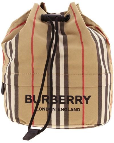 Burberry Icon Stripe Drawcord Pouch - Multicolor