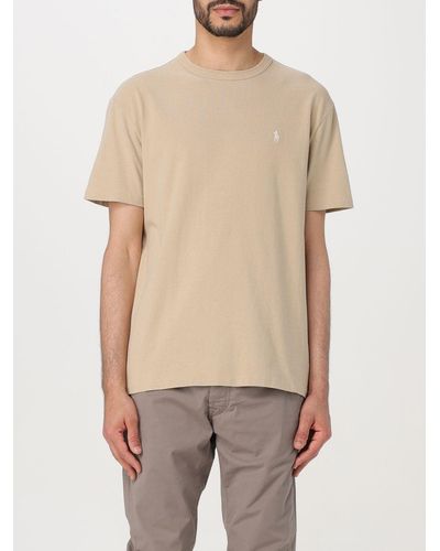 Polo Ralph Lauren T-shirt in cotone con logo - Neutro