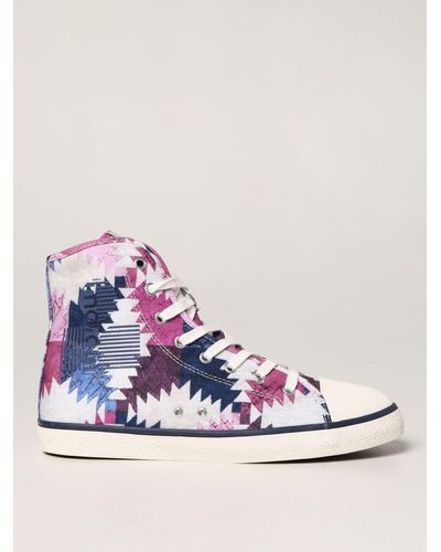 Isabel Marant High-top Trainers In Canvas With Print - Multicolour