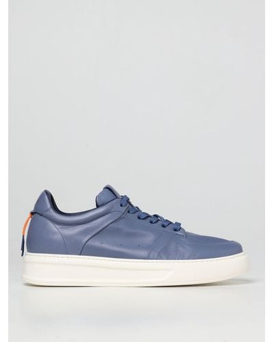 Barracuda Trainers In Nappa Leather - Blue