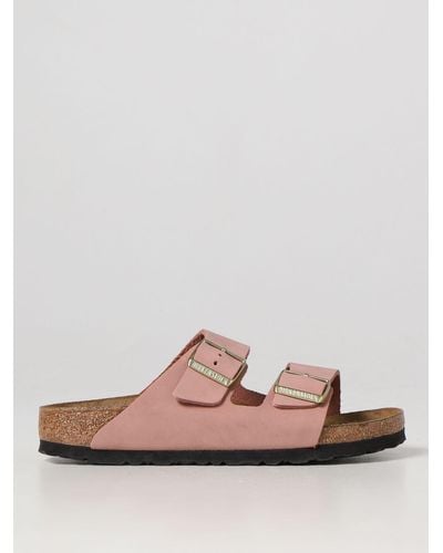 Birkenstock Flat Sandals - Pink