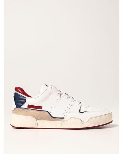 Isabel Marant Emree Trainers In Leather - Blue