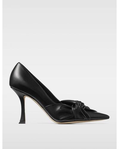 Jimmy Choo Court Shoes Hedera In Nappa Leather With Knot - Black
