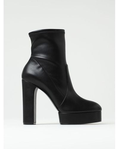 Casadei Flat Ankle Boots - Black