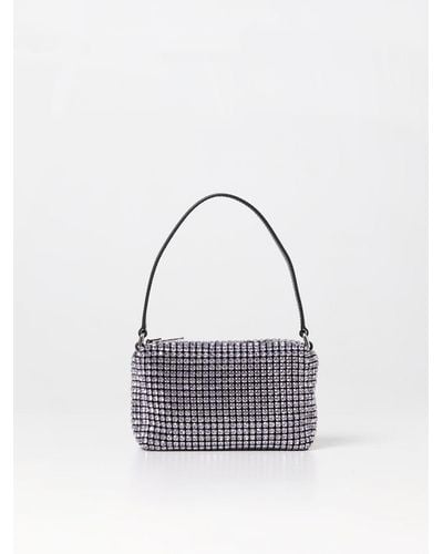 Alexander Wang Heiress Bag In Fabric With Rhinestones - White
