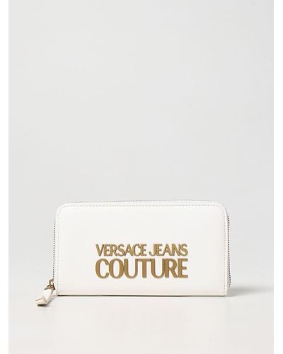 Versace Wallet In Synthetic Leather - White