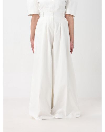 Nina Ricci Pantalone in misto cotone - Bianco
