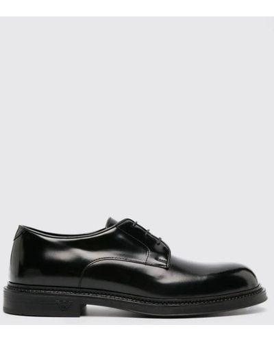 Emporio Armani Brogue Shoes - Black