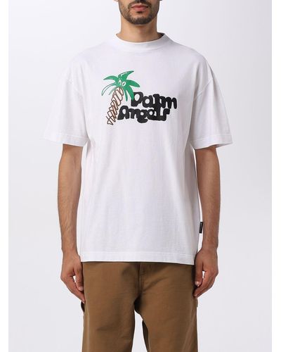 Palm Angels Camiseta Gráfico Palmera - Blanco