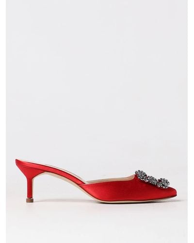 Manolo Blahnik High Heel Shoes - Red