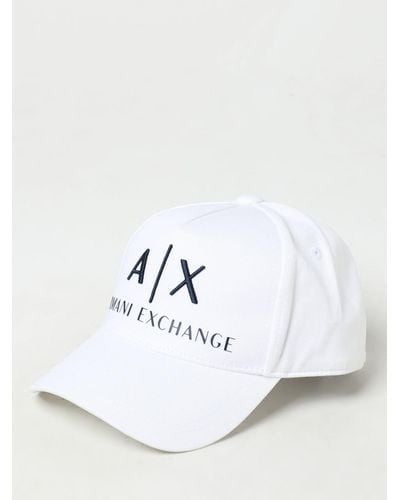 Armani Exchange Chapeau - Blanc