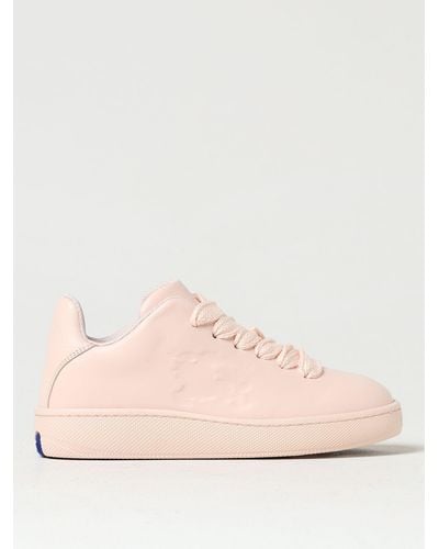 Burberry Box Sneakers aus Leder - Pink