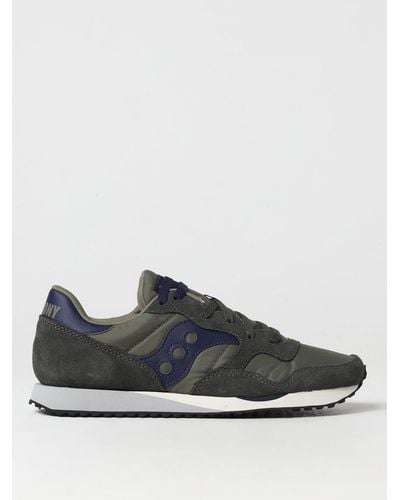 Saucony Sneakers Dxn Trainer in suede e nylon - Blu