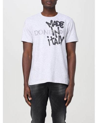 Dondup T-shirt con stampa "Made in Italy" - Bianco