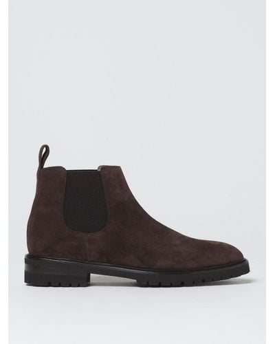 Manolo Blahnik Ankle Boots In Suede - Brown